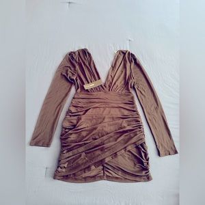 Long sleeve mini dress